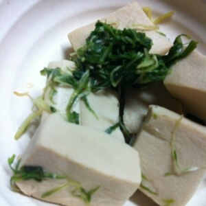 水菜と高野豆腐のあっさり煮☆